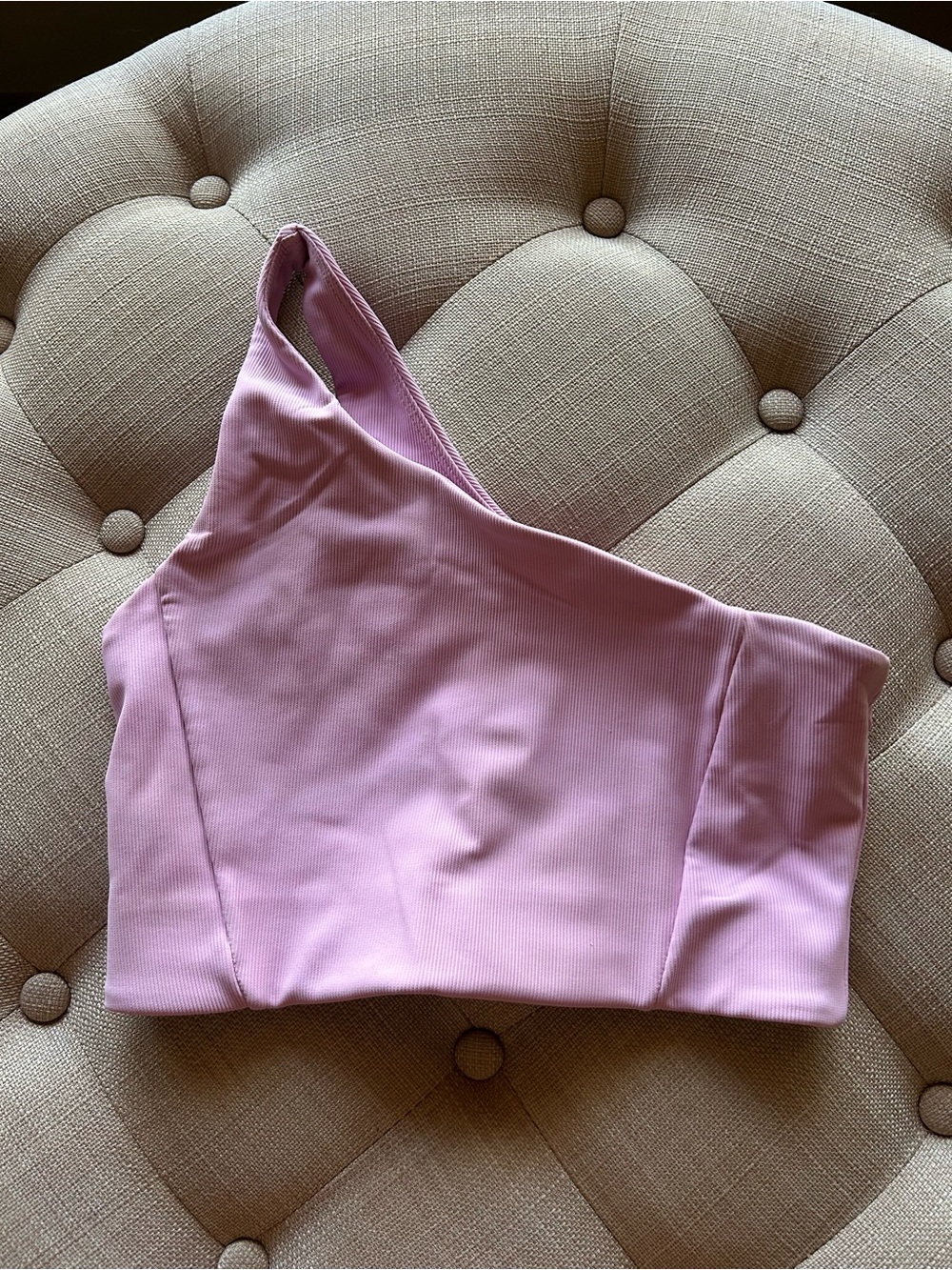 Willow Ribbed One-Shoulder Sports Bra